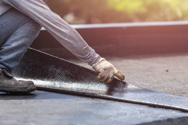 Professional Basement Waterproofing technician working in Flat Rock, MI